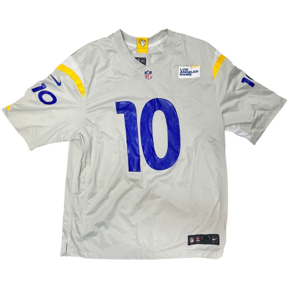 Nike NFL Los Angeles Rams Cooper Kupp 10 Jersey Bone Grey Mens XL 67NM-95
